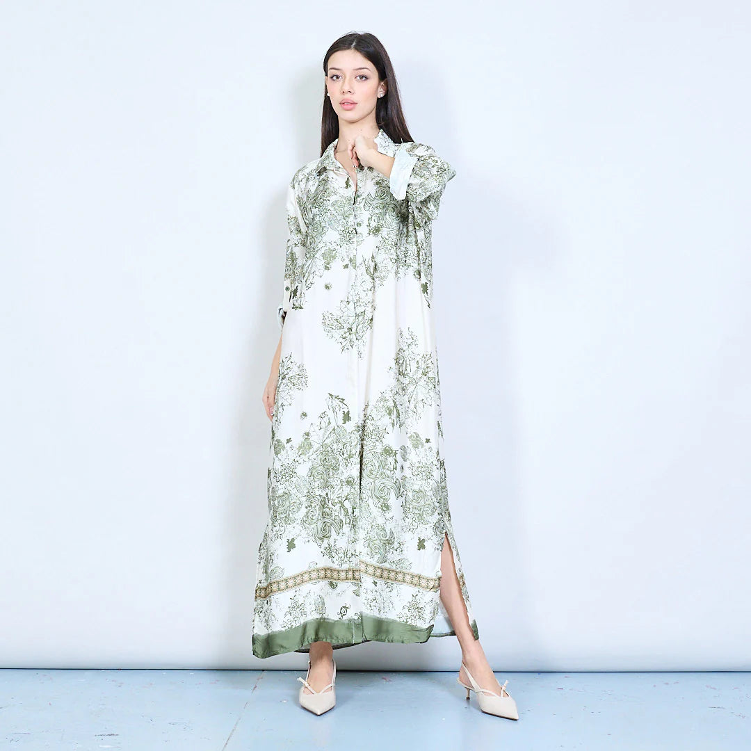 Crema Silk Dress