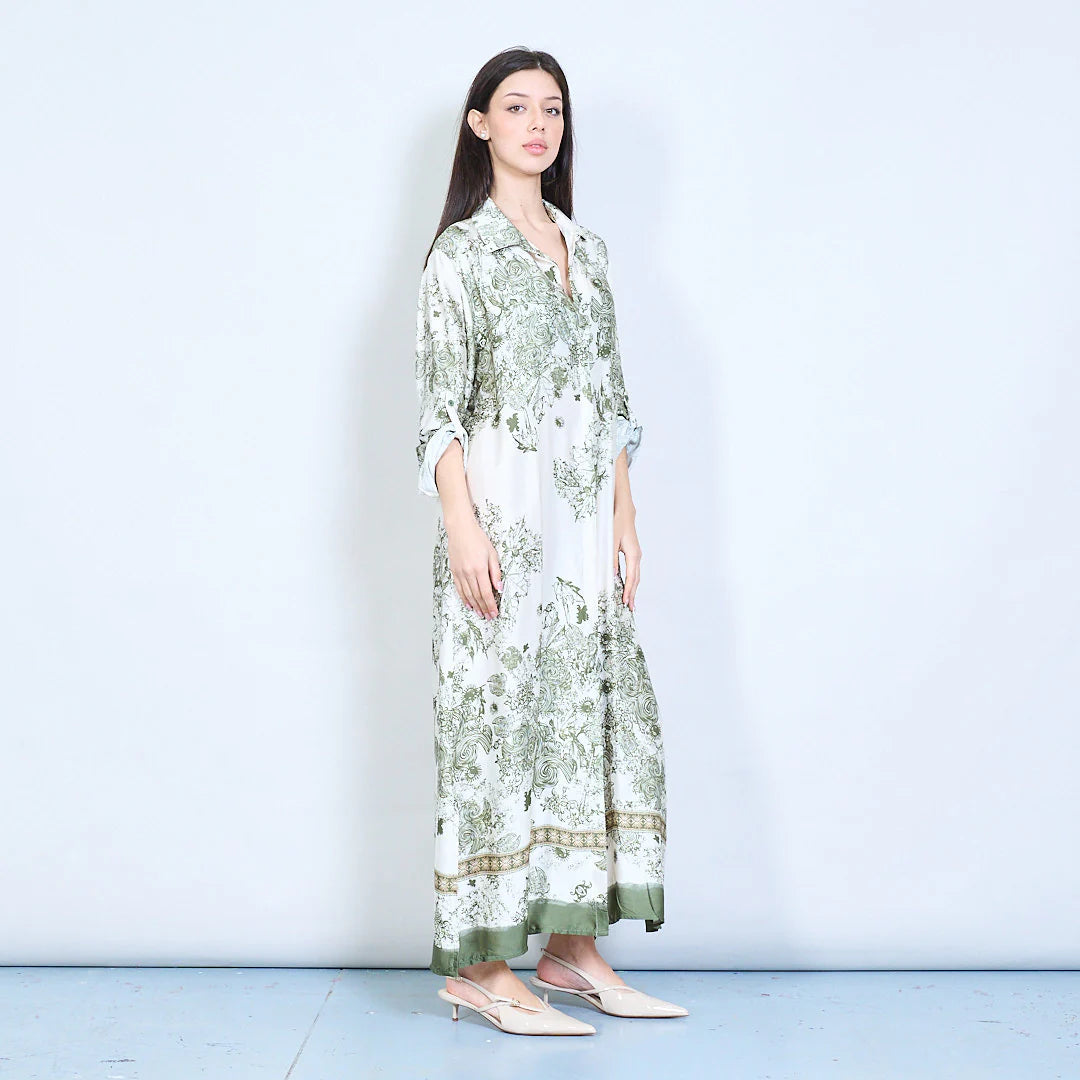 Crema Silk Dress