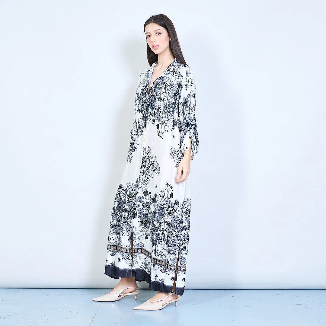 Crema Silk Dress