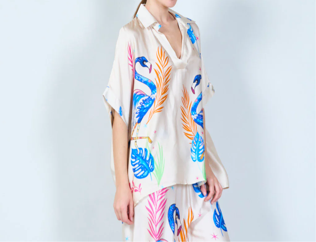 Flamingo Fun Silk Set