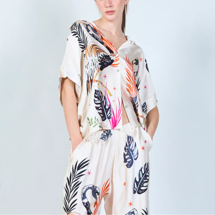 Flamingo Fun Silk Set