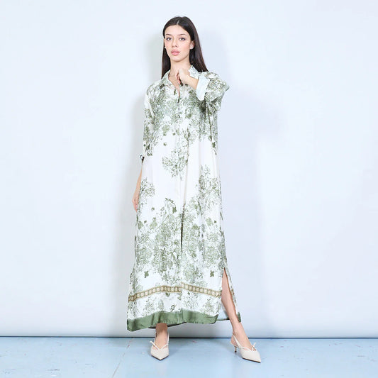 Crema Silk Dress