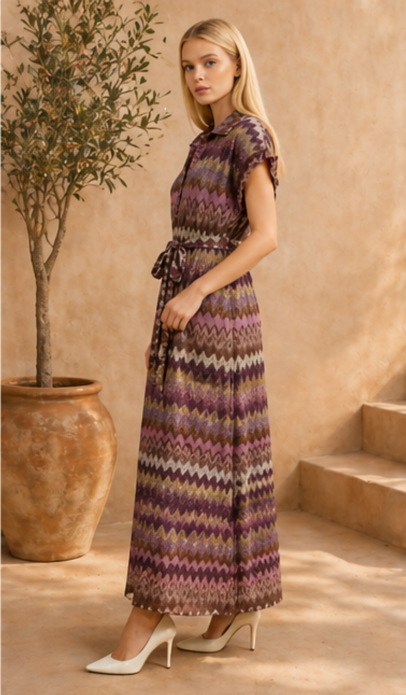 Mediterranean Knitted Mirage Dress