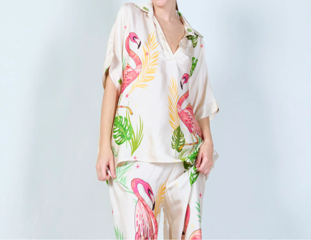 Flamingo Fun Silk Set