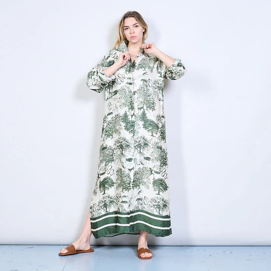Dream Forest Silk Dress
