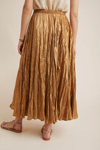 Gold Silk Skirt