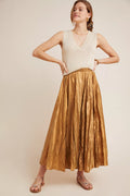 Gold Silk Skirt