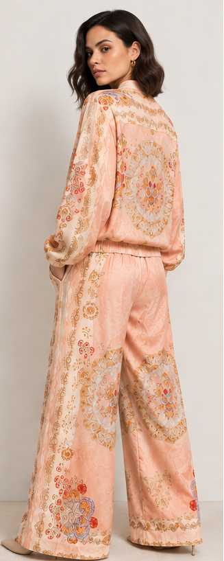 Rosa di Como Bomber Silk Set