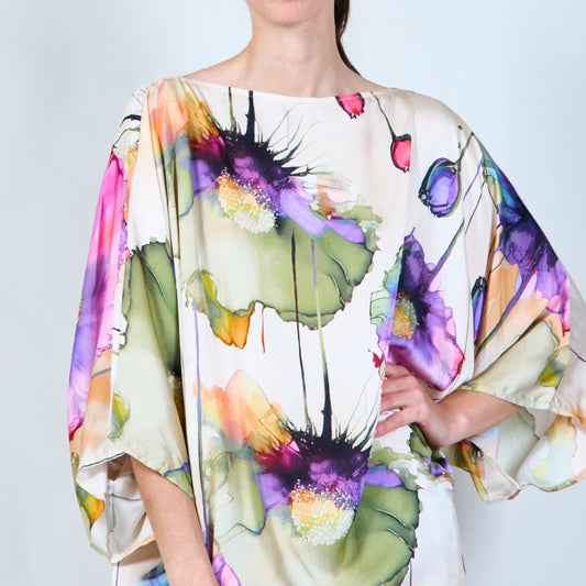 Rainflower Silk Blouse